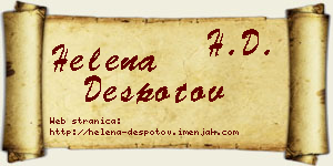 Helena Despotov vizit kartica